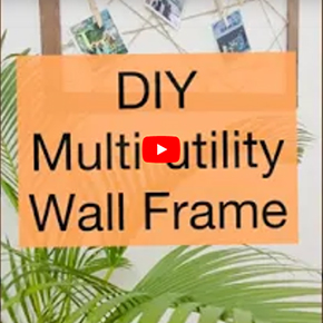 DIY Multi Utility Wall Frame