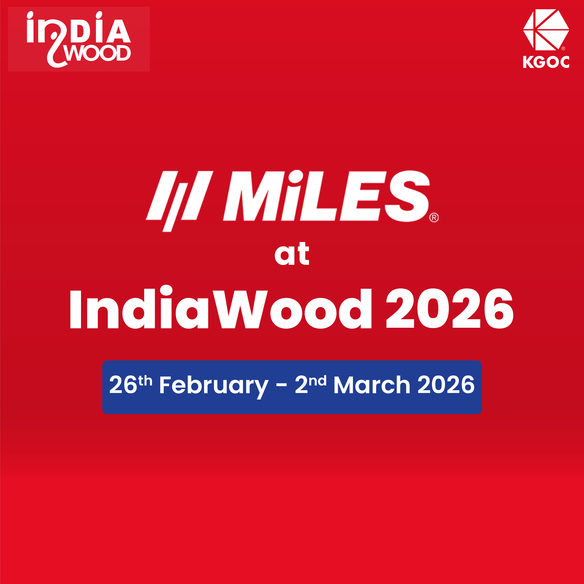 Miles at IndiaWood 2026: Redefining the Future of Woodworking