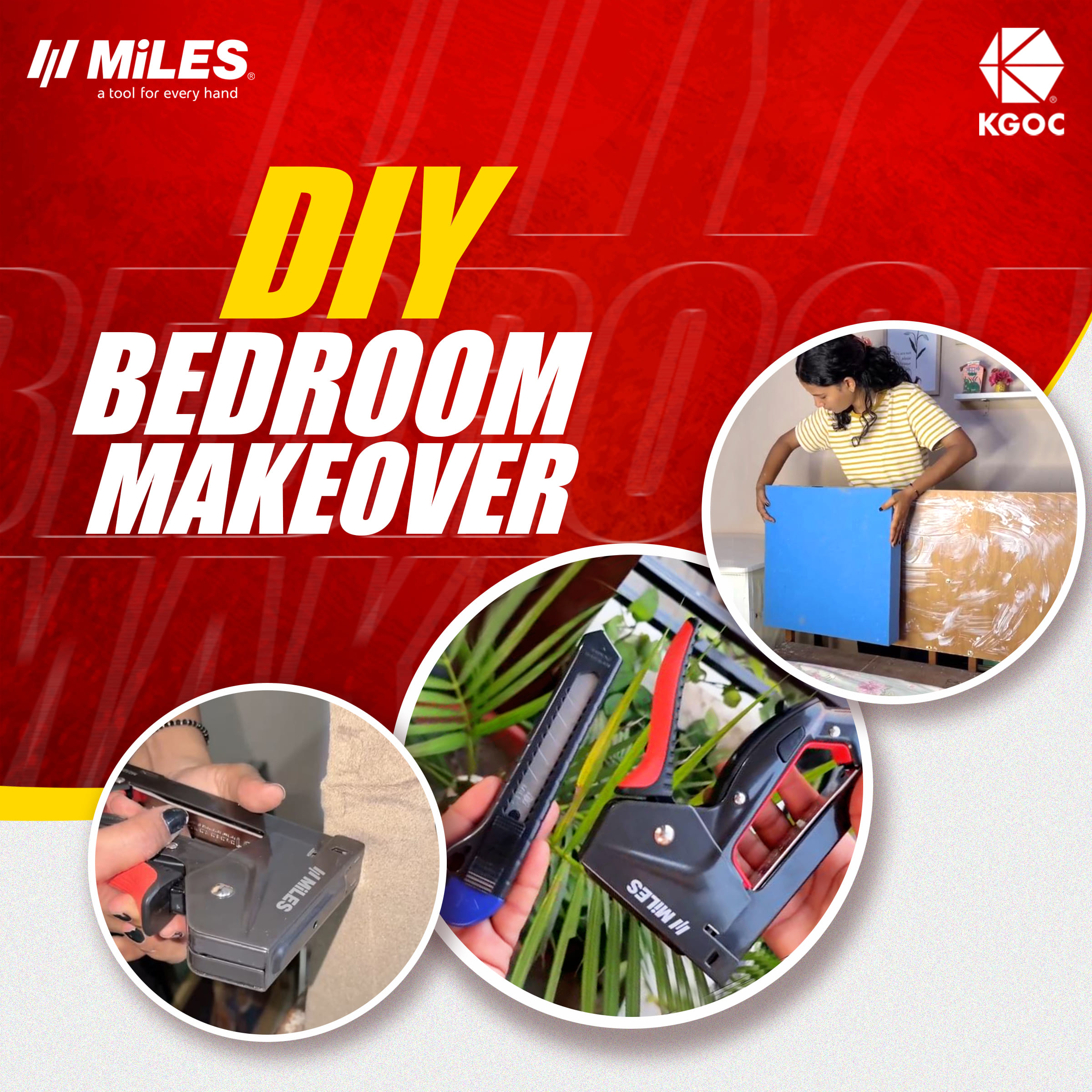 DIY Bedroom Makeover: Create a Stylish Upholstered Headboard with a Miles Gun Tacker