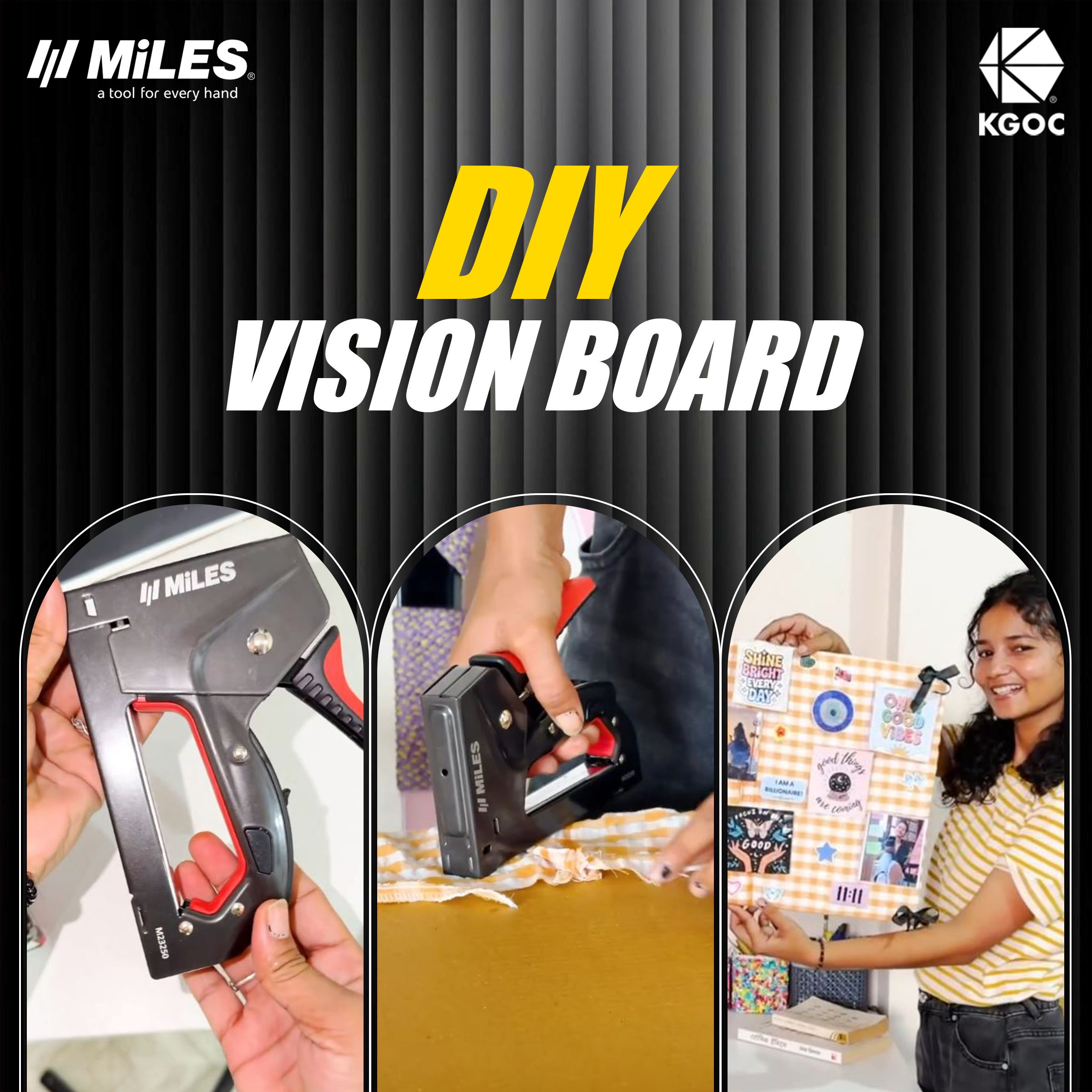 DIY Vision Board: Turn an Old Shirt into a Stylish Memo Board with a Miles Gun Tacker