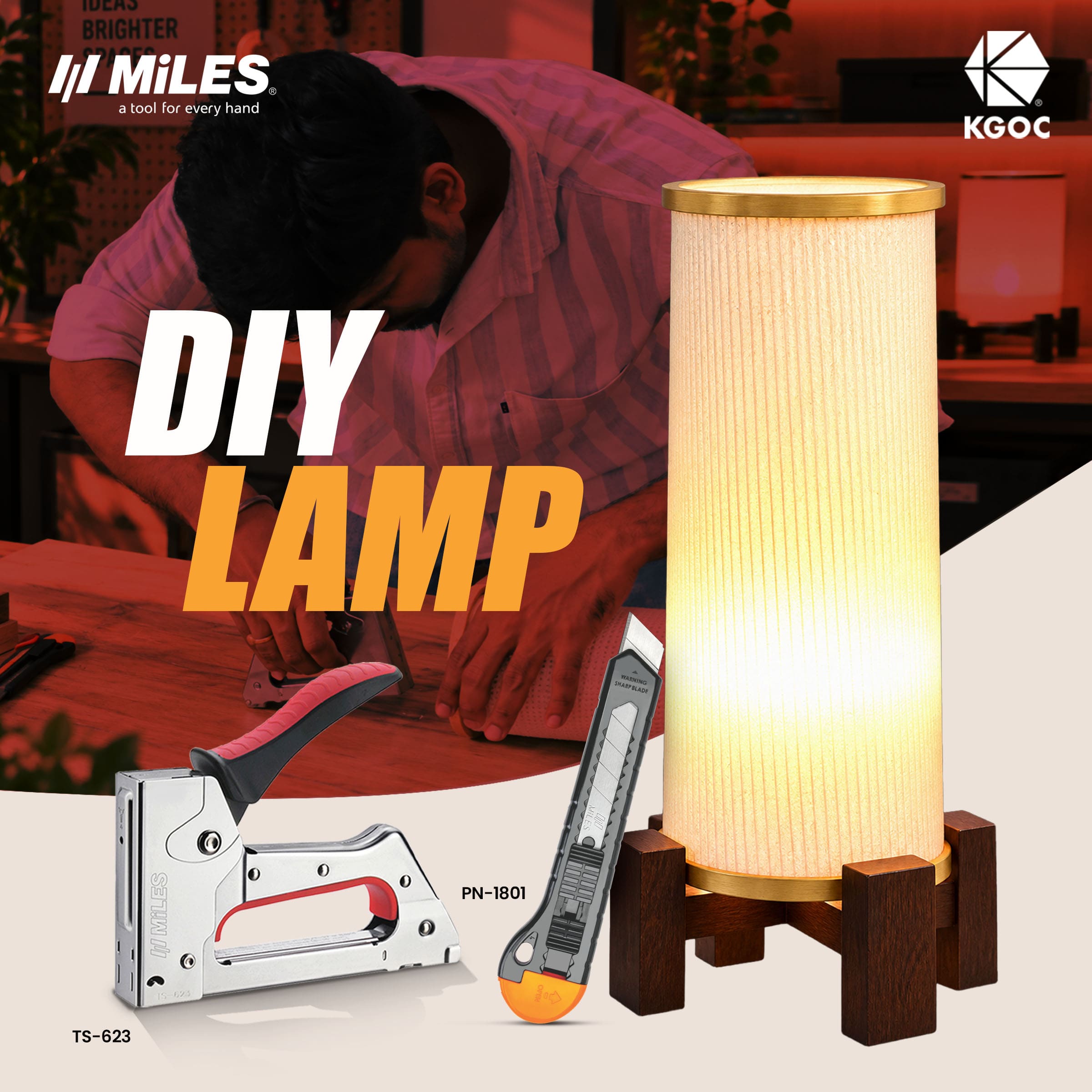 DIY Lamp: Turn Scrap Wood into a Stunning Corner Lamp